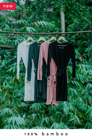 2x 100% bamboo kimono (made-to-order in Bali + natural dye) 15% OFF